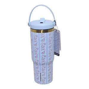 HYDRAPEAK Nomad 32oz Stainless Steel Light Blue Floral Tumbler COQUETTE New